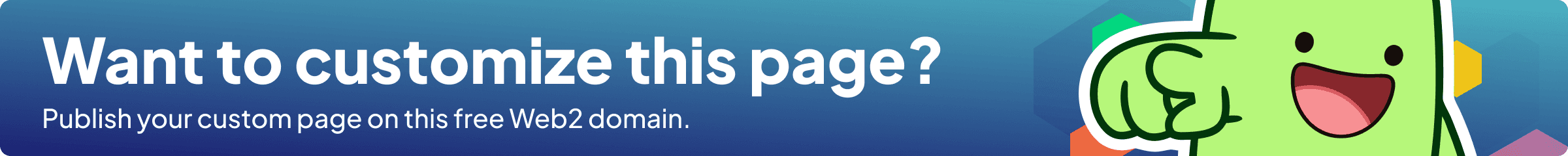 Want to customize this page?